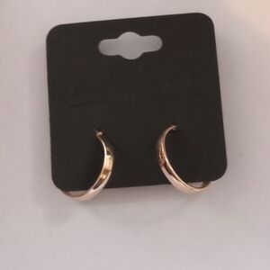 Gold Minimalist Crescent Earrings